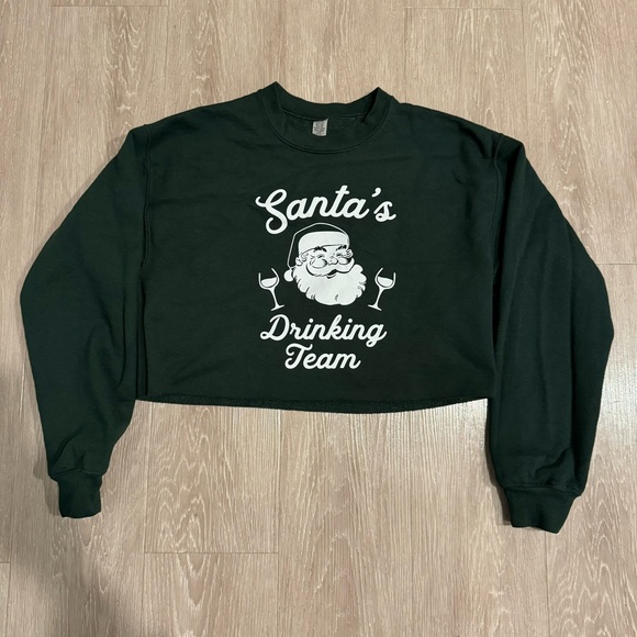Cropped Christmas Crewneck Sweatshirt - Picture 2 of 3